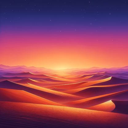 Desert Twilight Whispers Paint By Numbers Kits