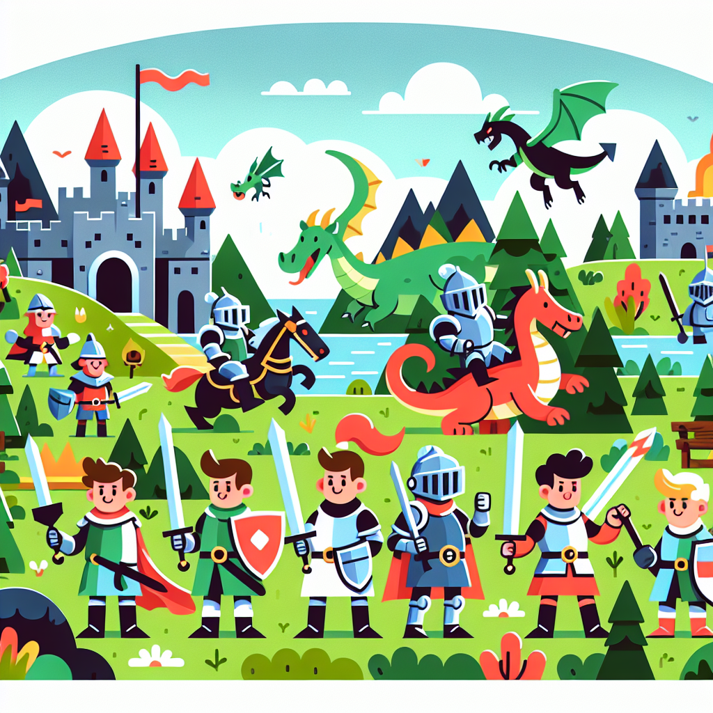 Brave Knights And Magical Quests Paint By Color