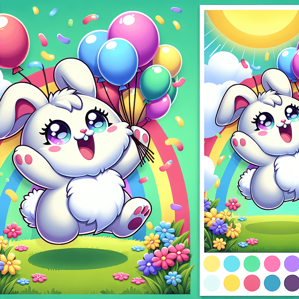 Excited Bunny Paint By Numbers Kits