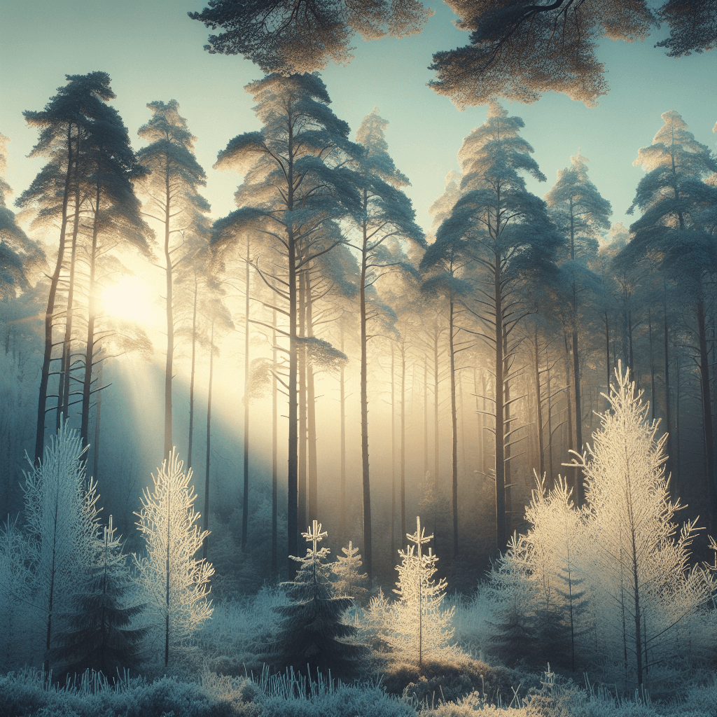Glistening Pines Paint By Color