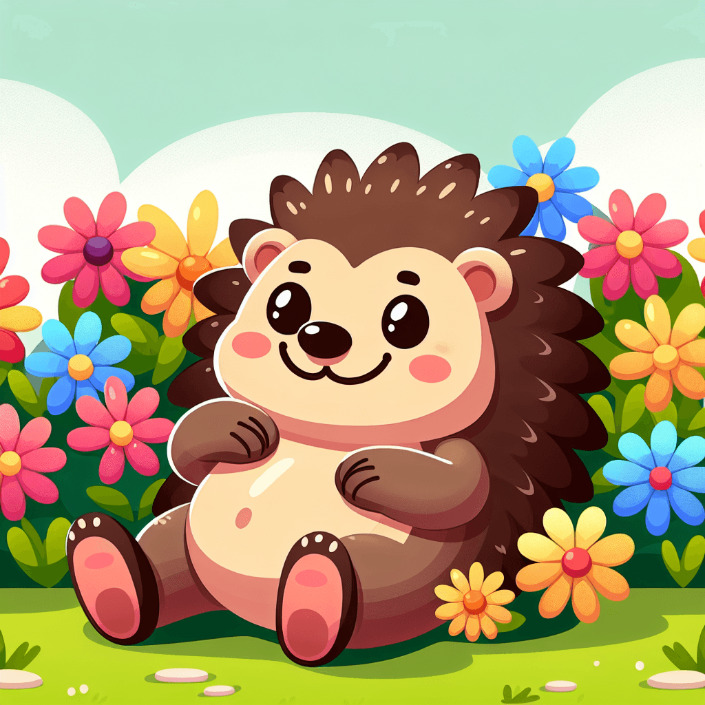 Cheery Hedgehog Paint By Number