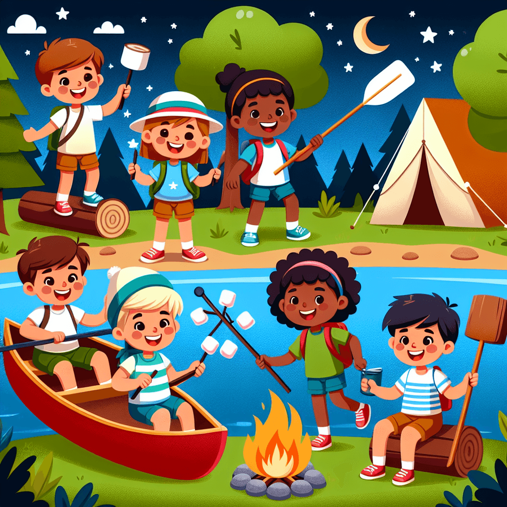 Playful Summer Camp Paint By Number