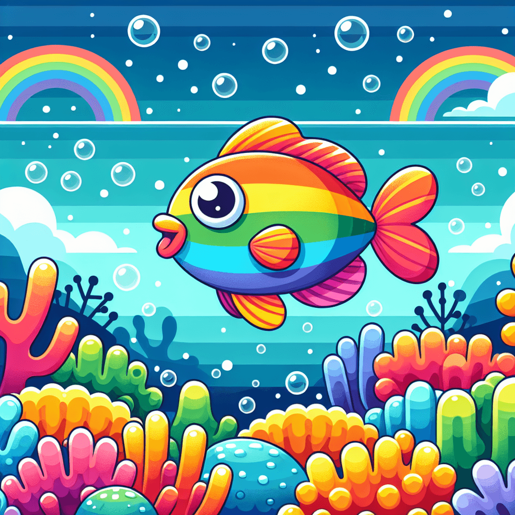Vibrant Rainbow Fish Numbered Painting Kits