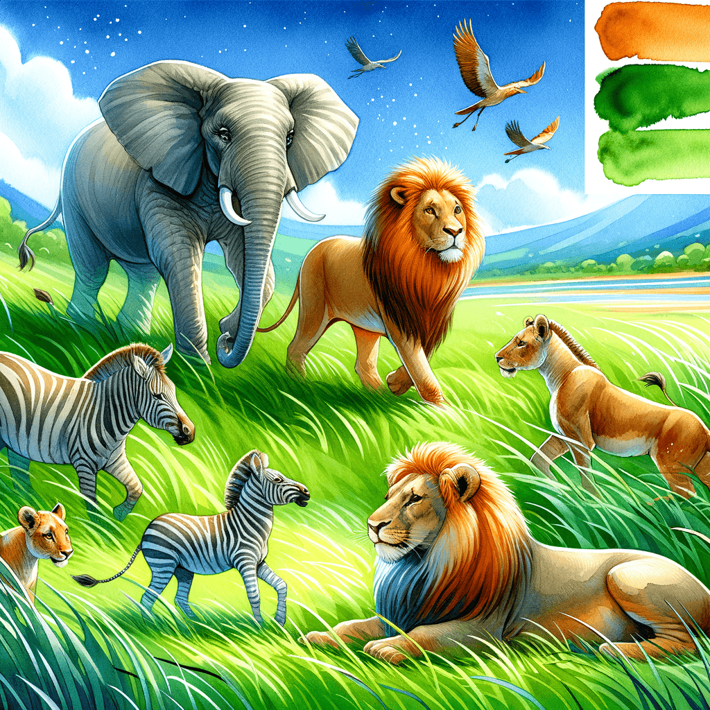 Safari Wildlife Adventure Numbered Painting Kits