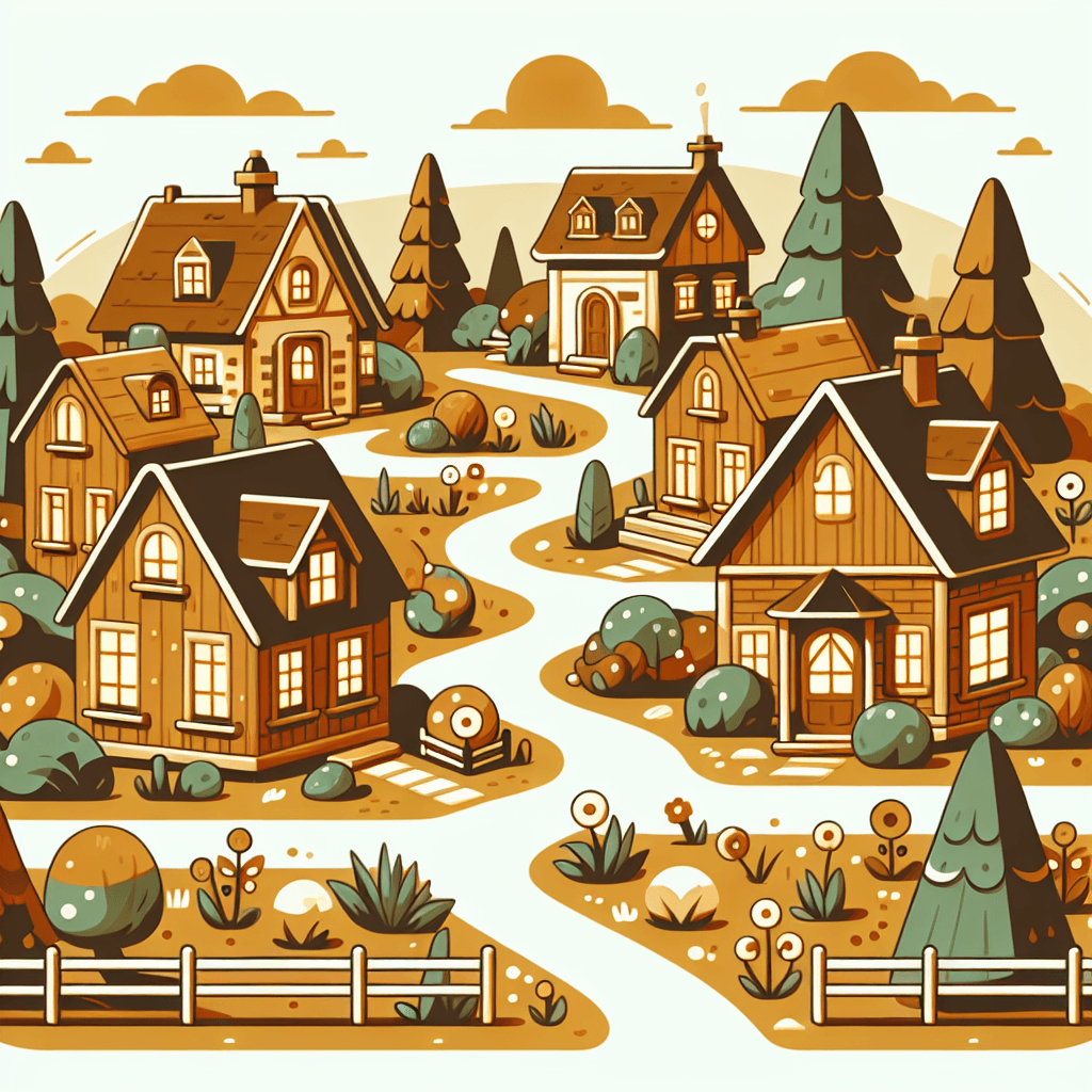 Cozy Cottages Paint By Number