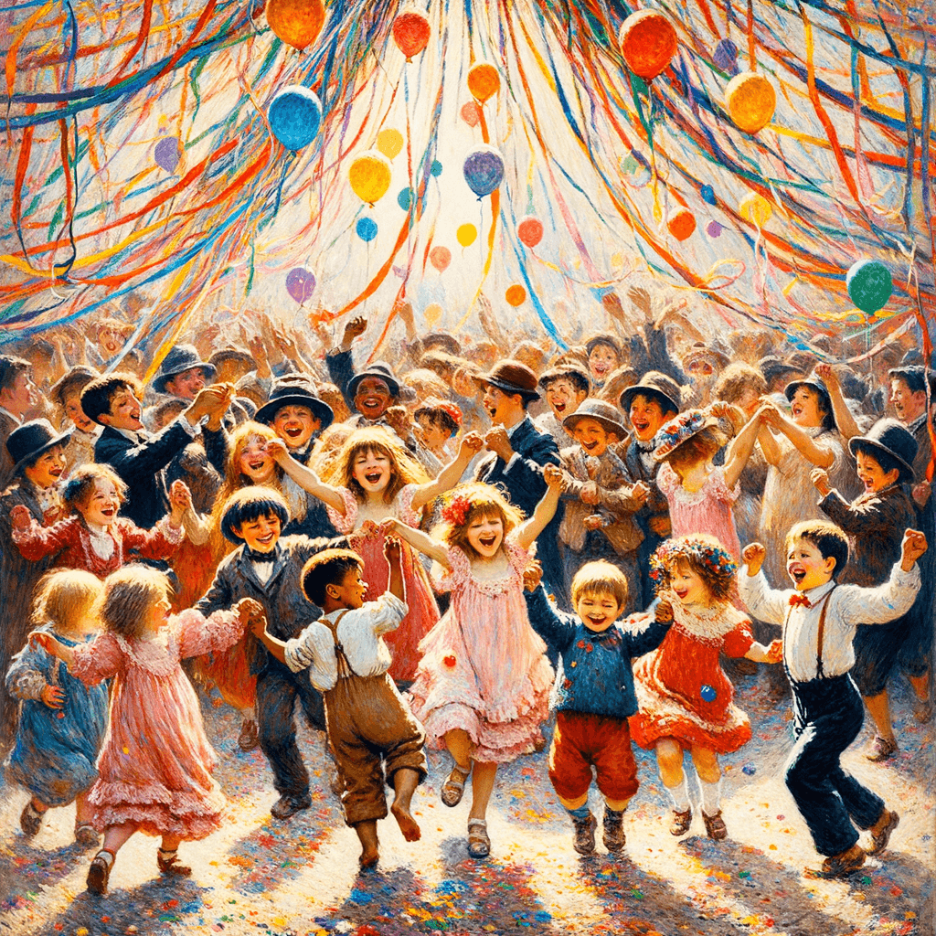 Joyful Festival Celebration Numbered Painting Kits