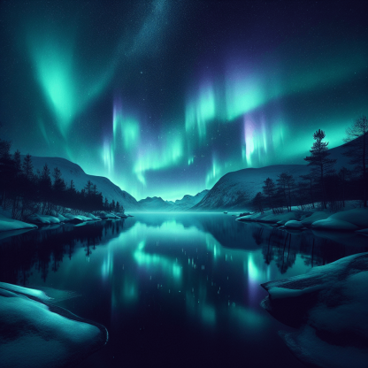 Ethereal Nordic Nights DIY Paint By Numbers