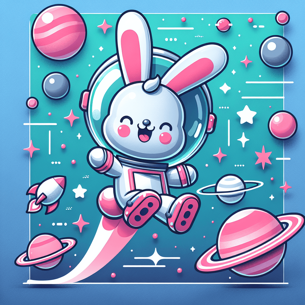 Bouncy Space Bunny Paint By Numbers Kits