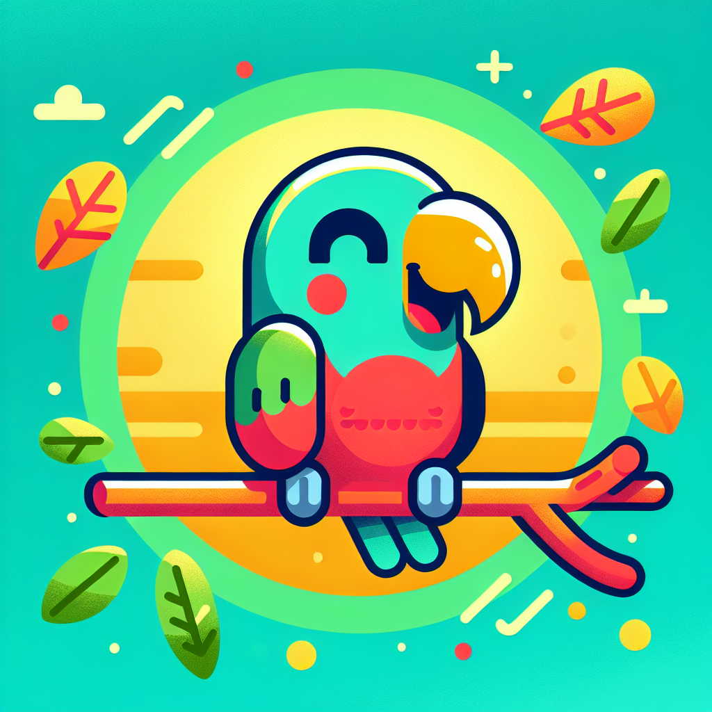 Excited Parrot Numbered Painting Kits