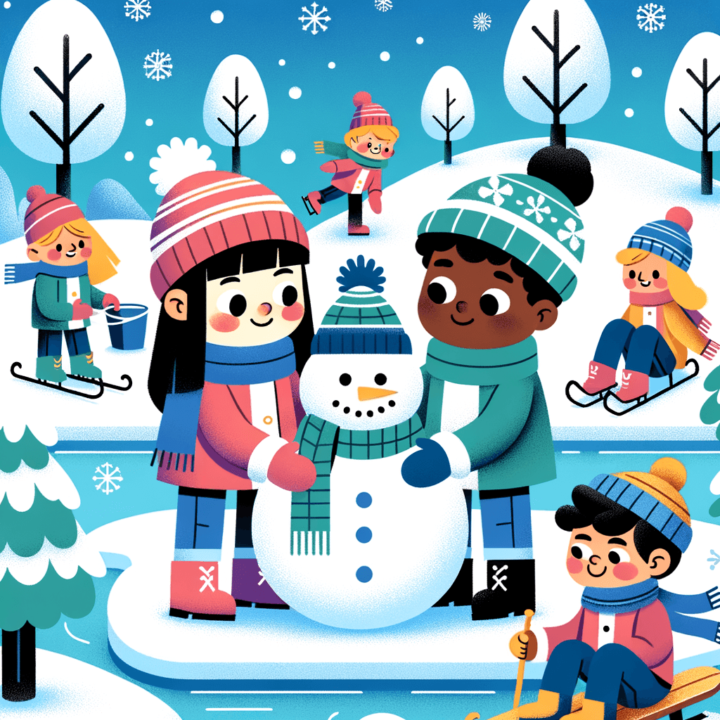 Playful Winter Wonderland DIY Paint By Numbers
