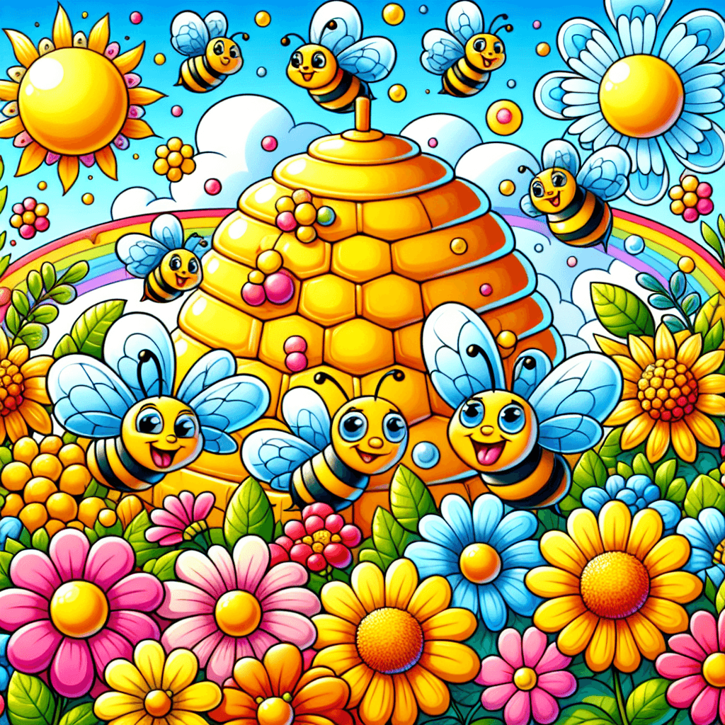 Bright Beehive Painting Number Kit
