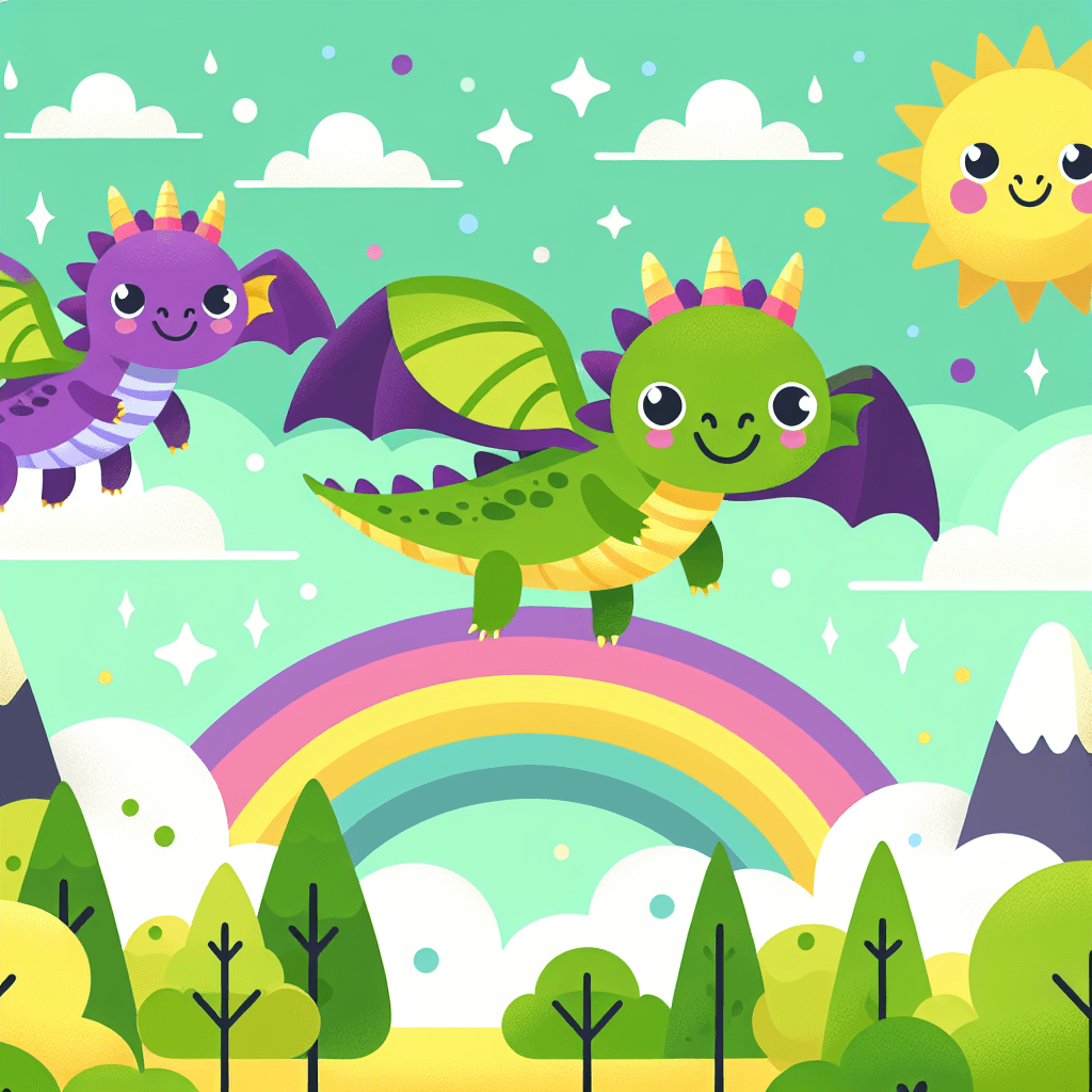 Playful Dragon Friends Numbered Painting Kits