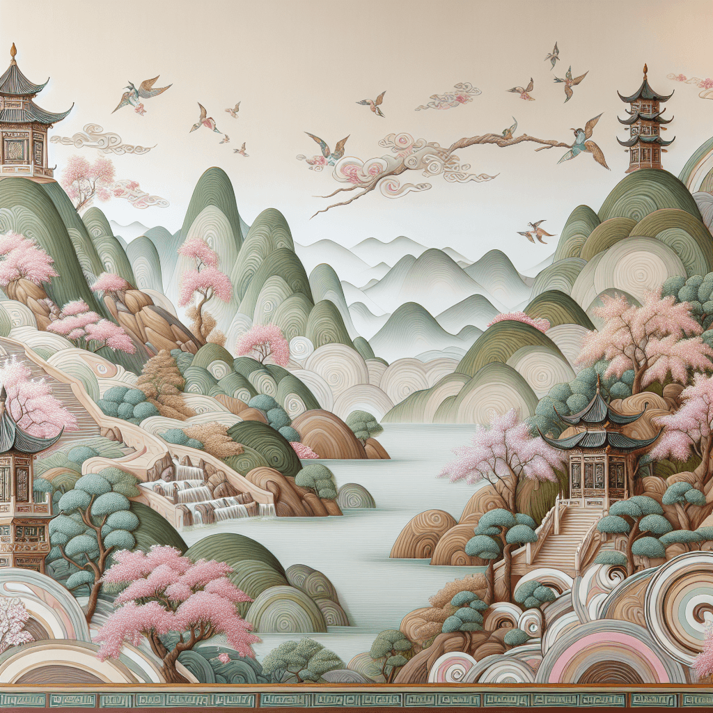 Ancient Eastern Harmony Number Painting