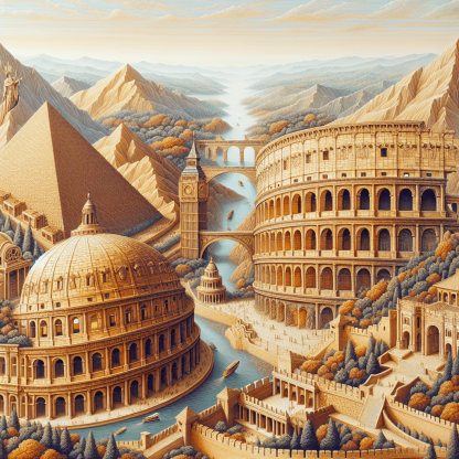 Historical Wonders Of The World Number Painting