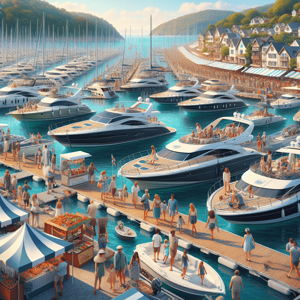 Jersey International Boat Show Number Painting