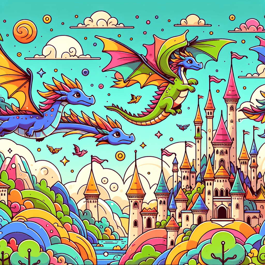 Dazzling Dragon Kingdom Paint By Numbers