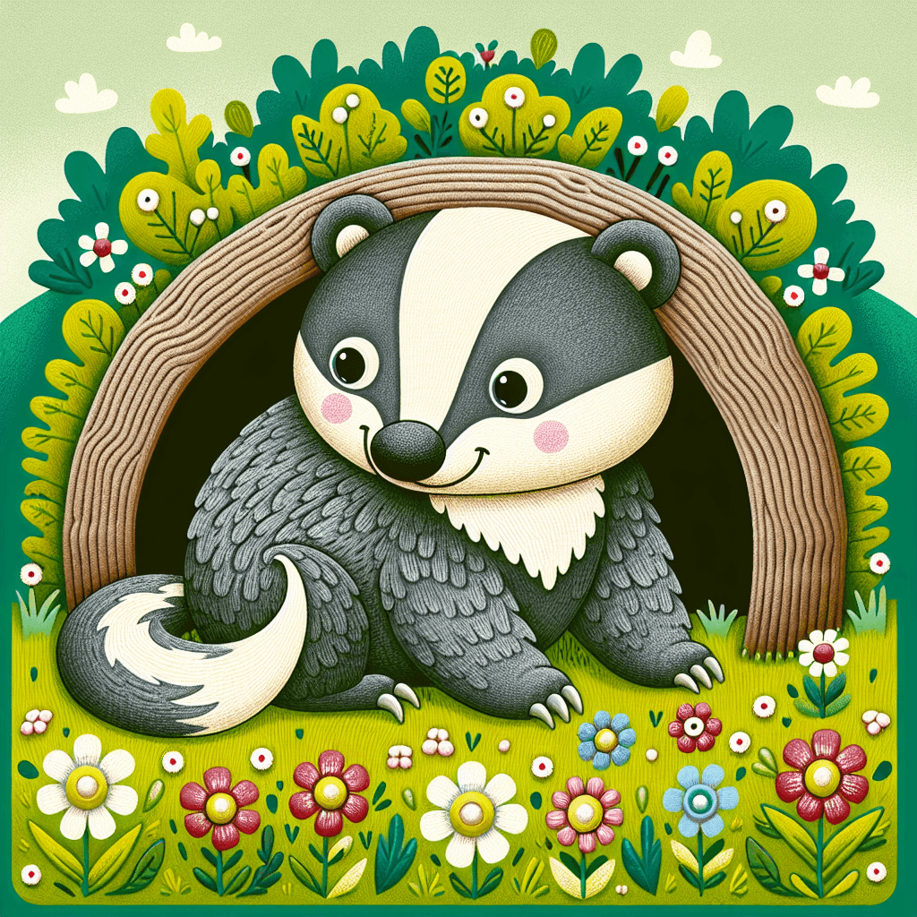 Brave Badger Paint By Numbers Art