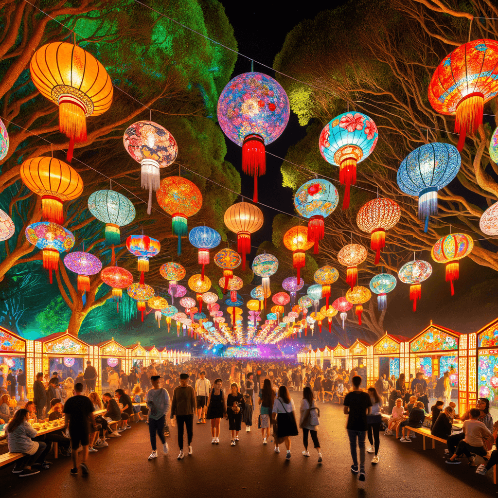 Auckland Lantern Festival - New Zealand Paint By Number