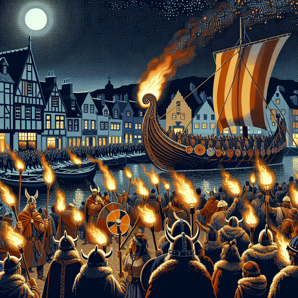 The Up Helly Aa Fire Festival - Scotland Paint By Numbers Kits
