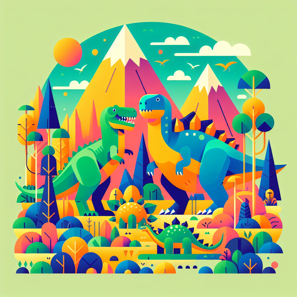 Adventurous Dino Trail Paint By Numbers