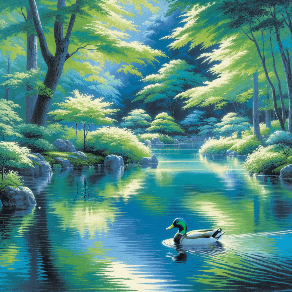 Duck's Pond Harmony Painting By Numbers Kit