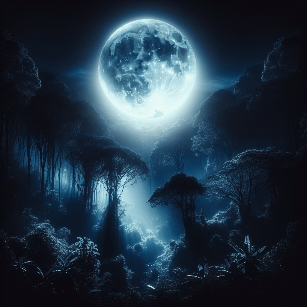 Enigmatic Moonlit Night Paint By Color