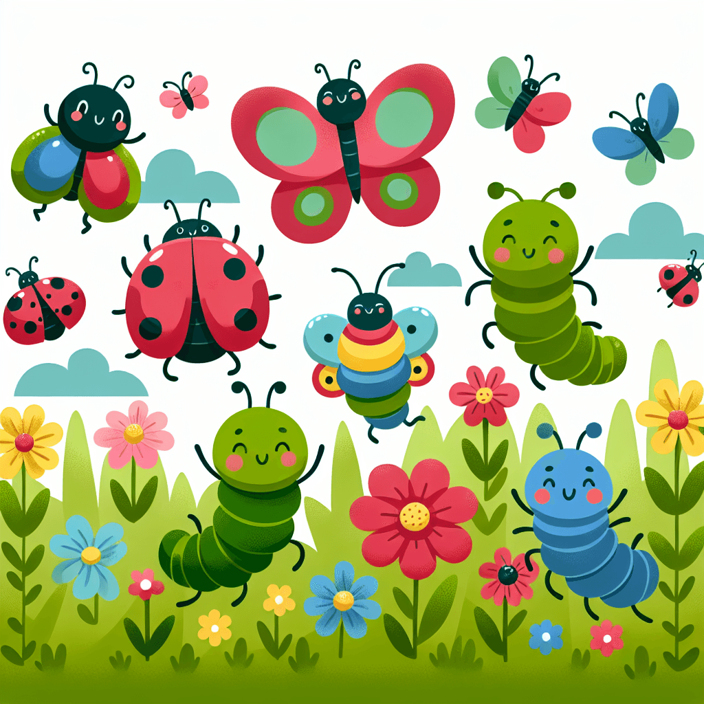 Playful Garden Bugs Paint By Numbers Kits