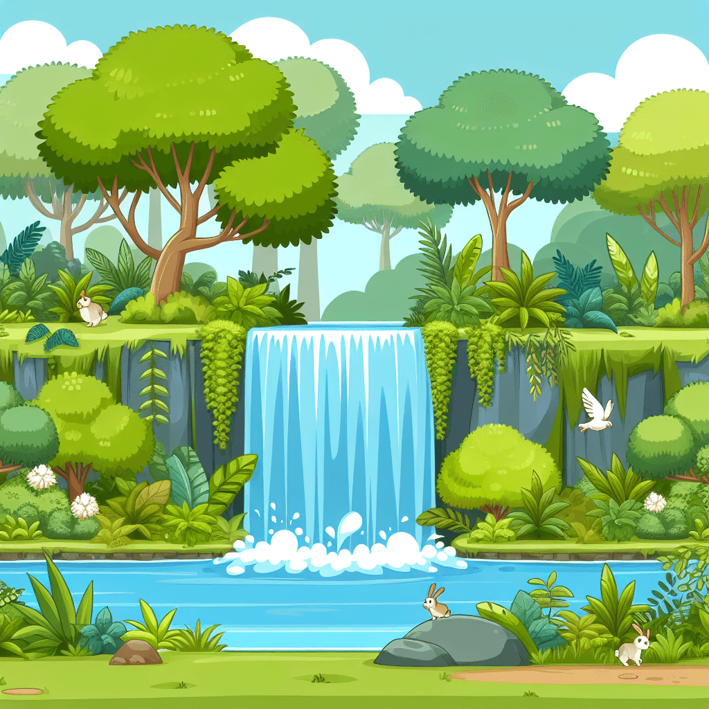 Nature's Waterfall Wonder Painting By Numbers Kit