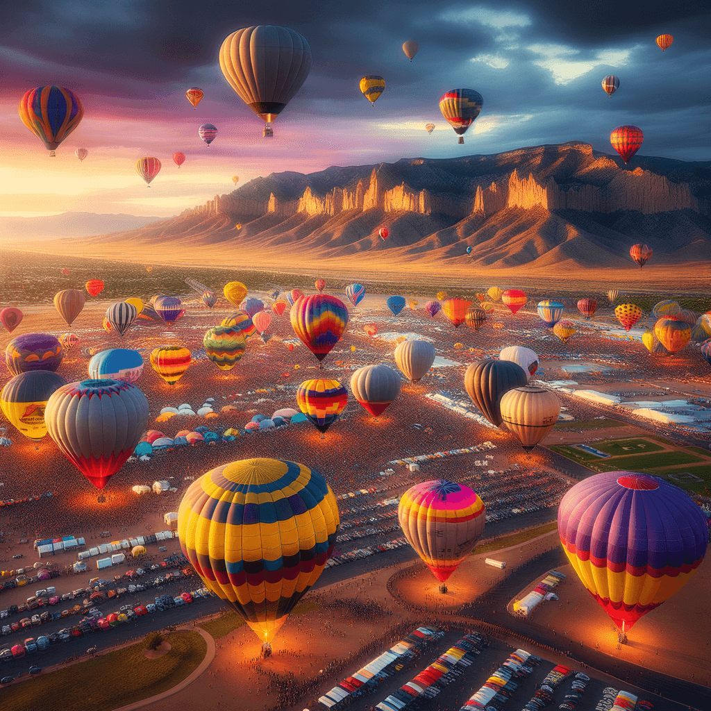 The Albuquerque International Balloon Fiesta - New Mexico Paint By Numbers Art
