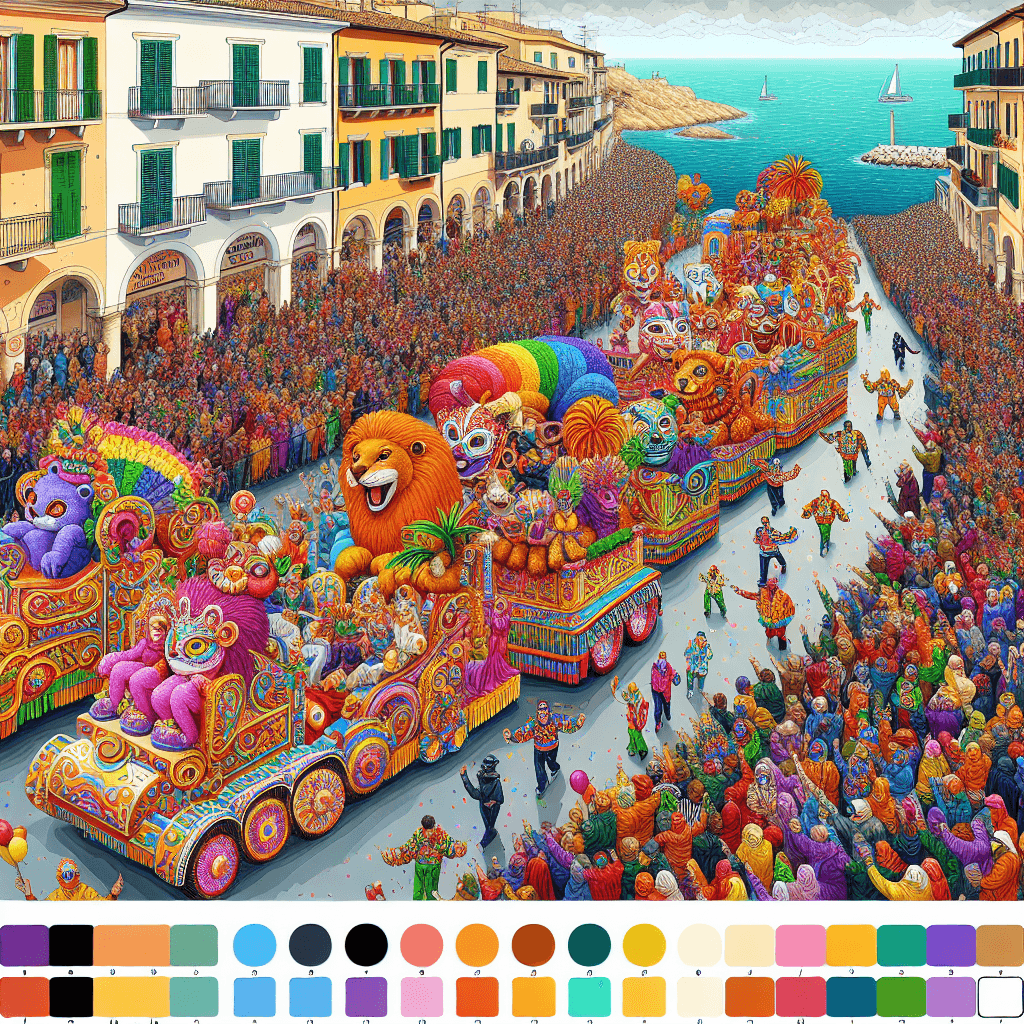 Carnival Of Viareggio - Viareggio Paint By Number