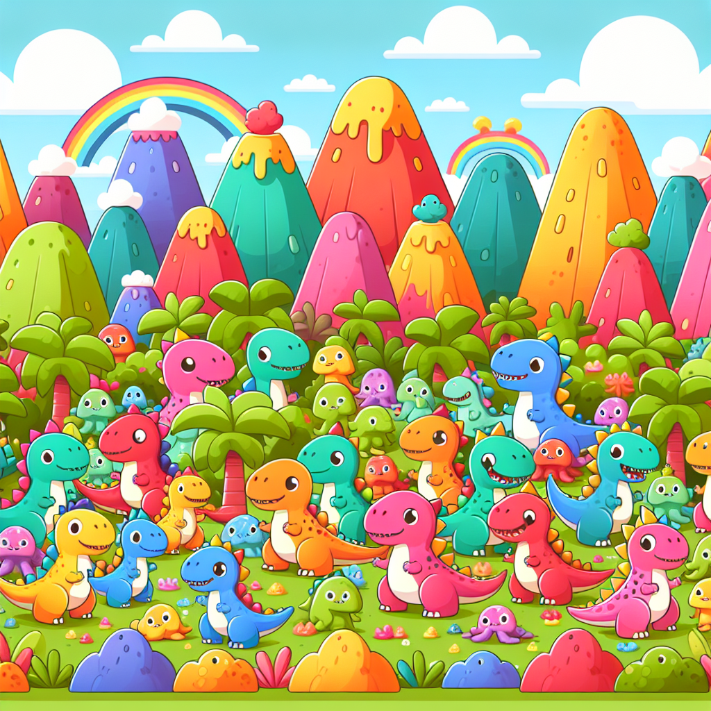 Cute Dinosaurs Paint By Numbers Kits