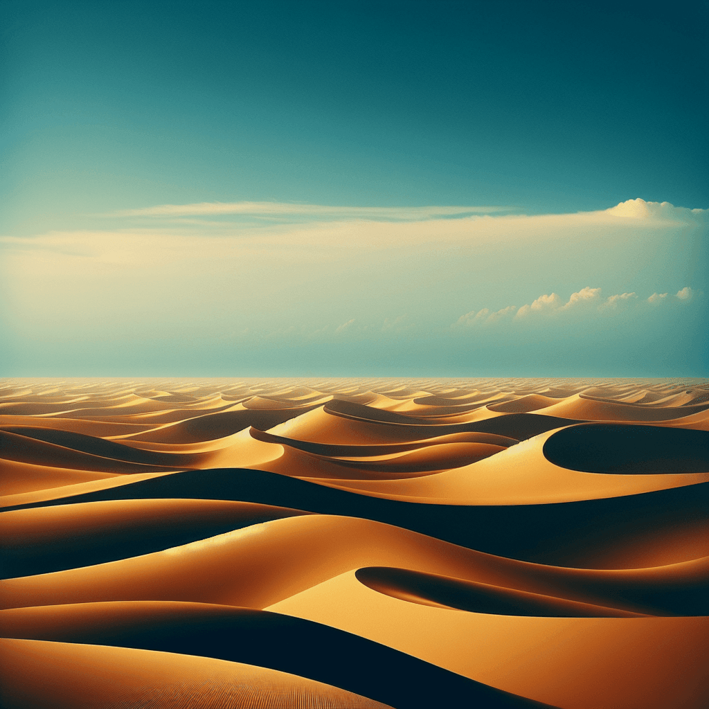 Golden Desert Horizon Paint By Numbers Art