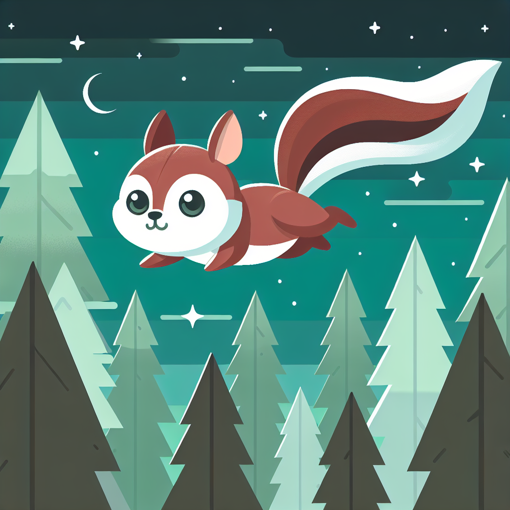 Fanciful Flying Squirrel Paint By Numbers Art
