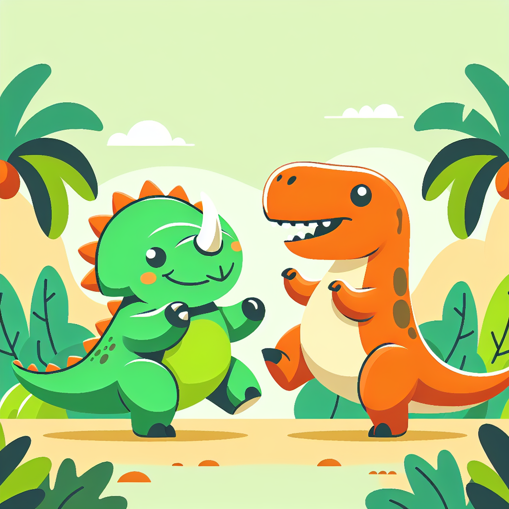 Dinosaur Dancers Paint By Color