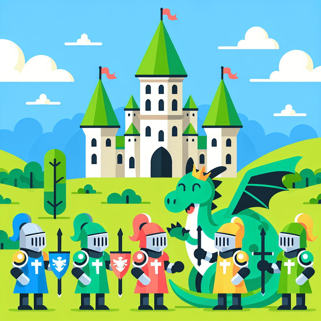 Castle And Dragon Tale Numbered Painting Kits