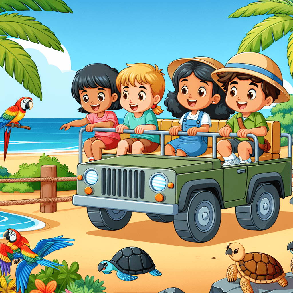 Tropical Island Safari Paint By Number