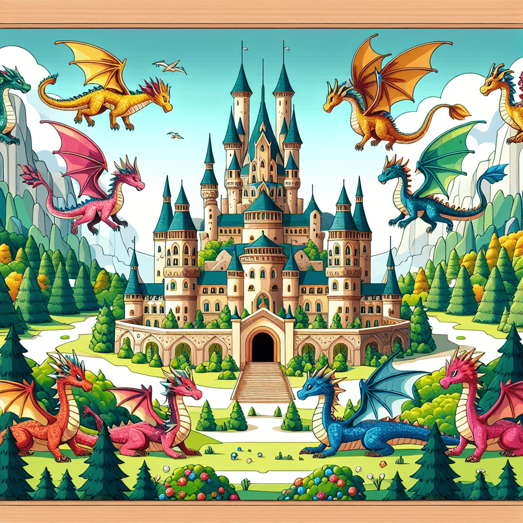 The Magical Kingdom Of Dragons Paint By Numbers