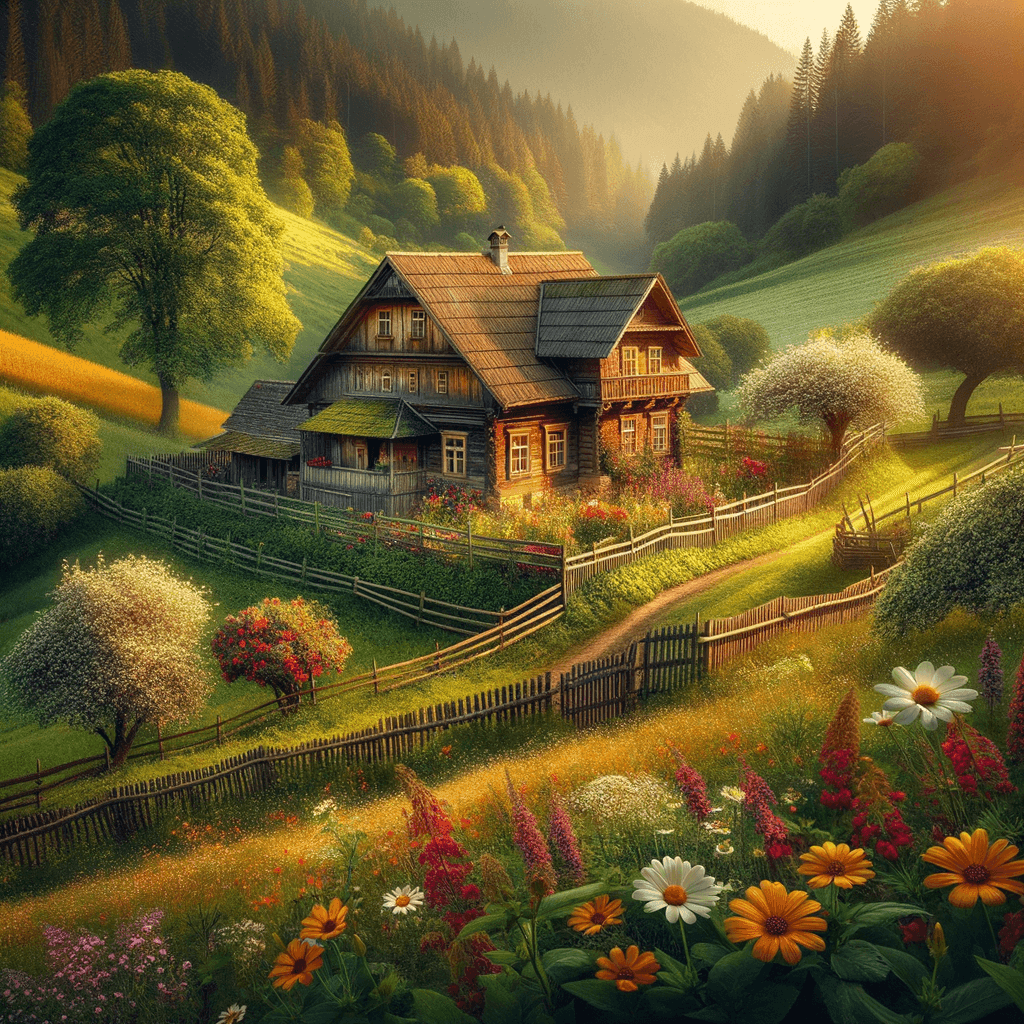 Charming Rustic Farmhouse Painting Number Kit