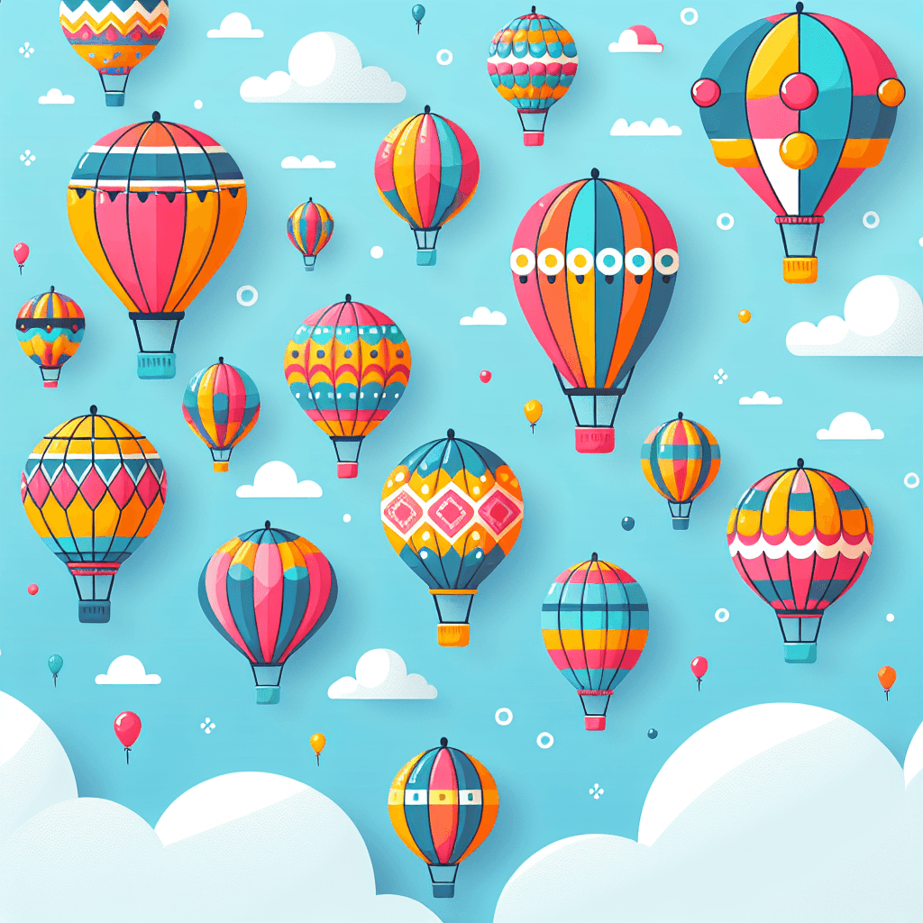 Vibrant Balloon Festival Paint By Number