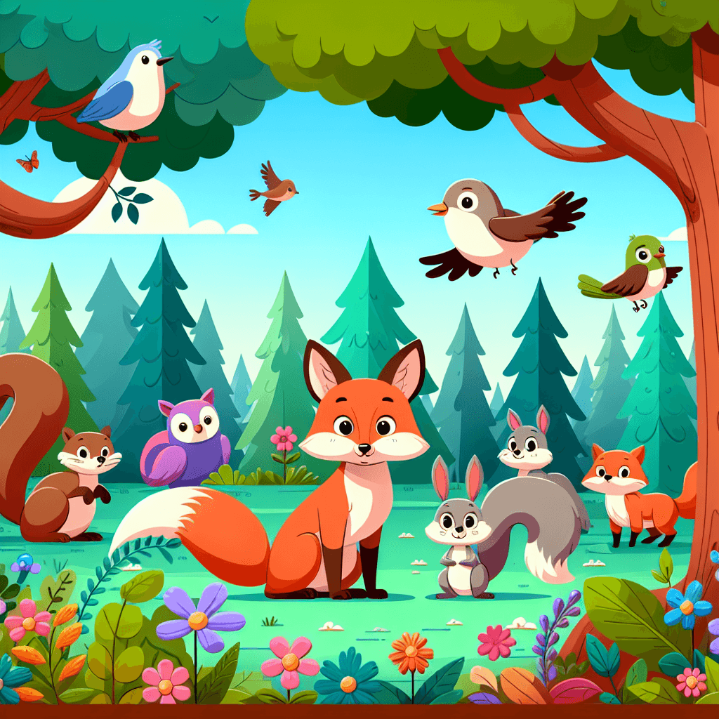 Friendly Woodland Gathering Paint By Numbers Art