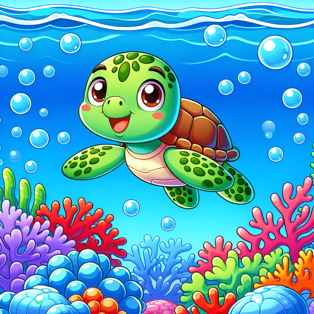 Charming Turtle Painting Number Kit