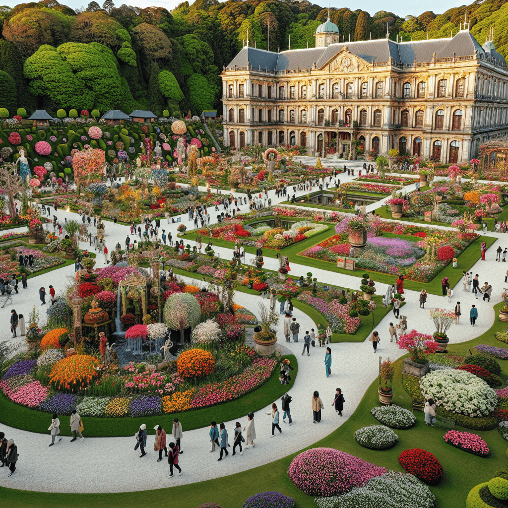 Hampton Court Palace Flower Show - England Painting By Numbers Kit