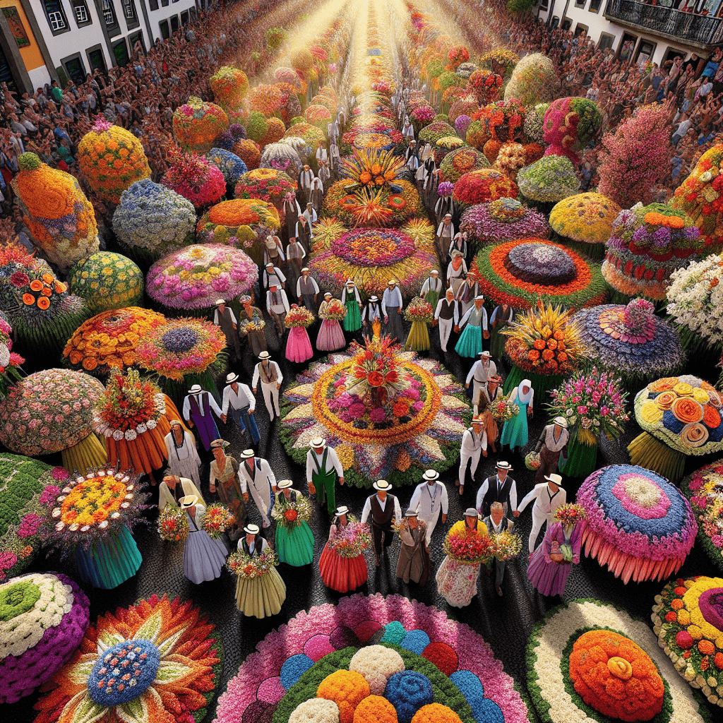 Flower Festival - Madeira Number Painting