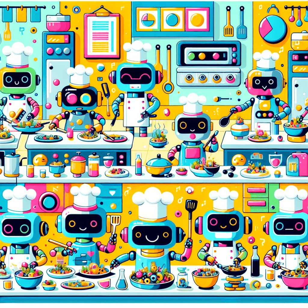Robot Chef Extravaganza Paint By Color