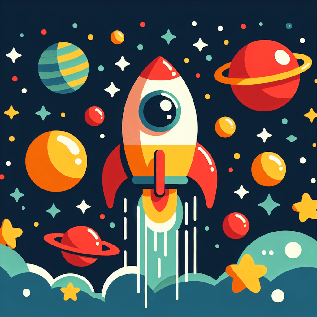 Exciting Outer Space Painting By Numbers Kit