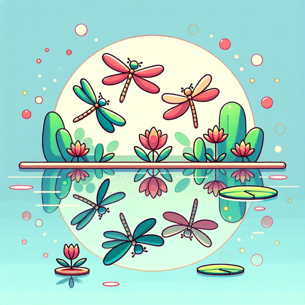 Dragonfly Dance Number Painting