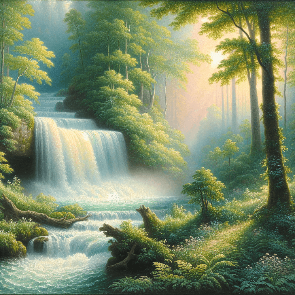 Mystical Waterfall Symphony Paint By Numbers