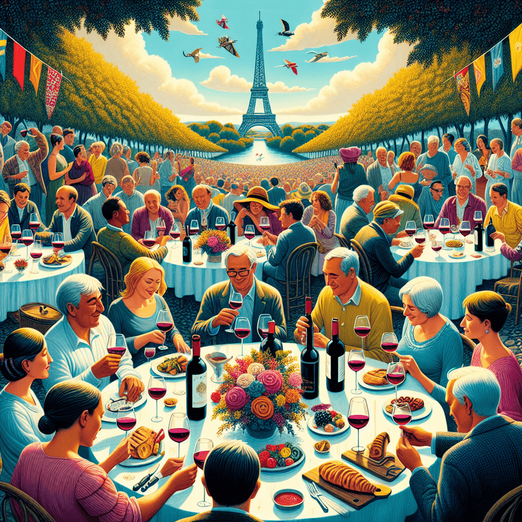 The La Fête Des Vins - France Painting By Numbers Kit
