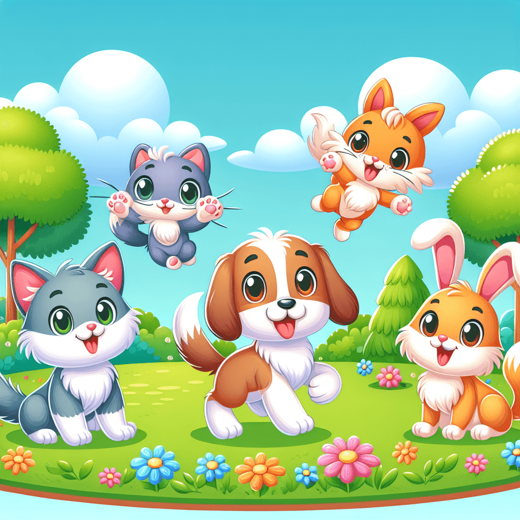 Cute And Cuddly Animal Friends Numbered Painting Kits