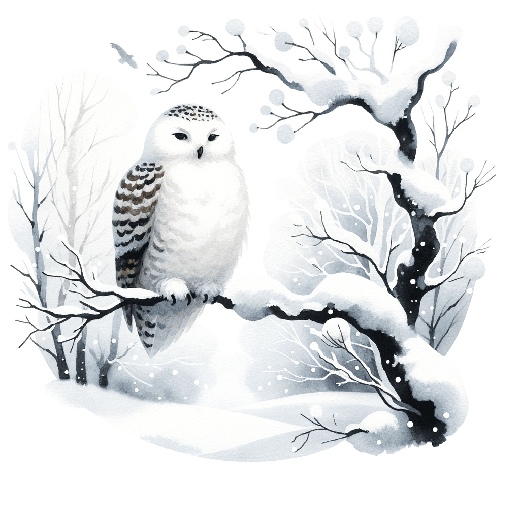 Snowy Owl Watch Painting By Numbers Kit